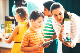 Young children in classroom